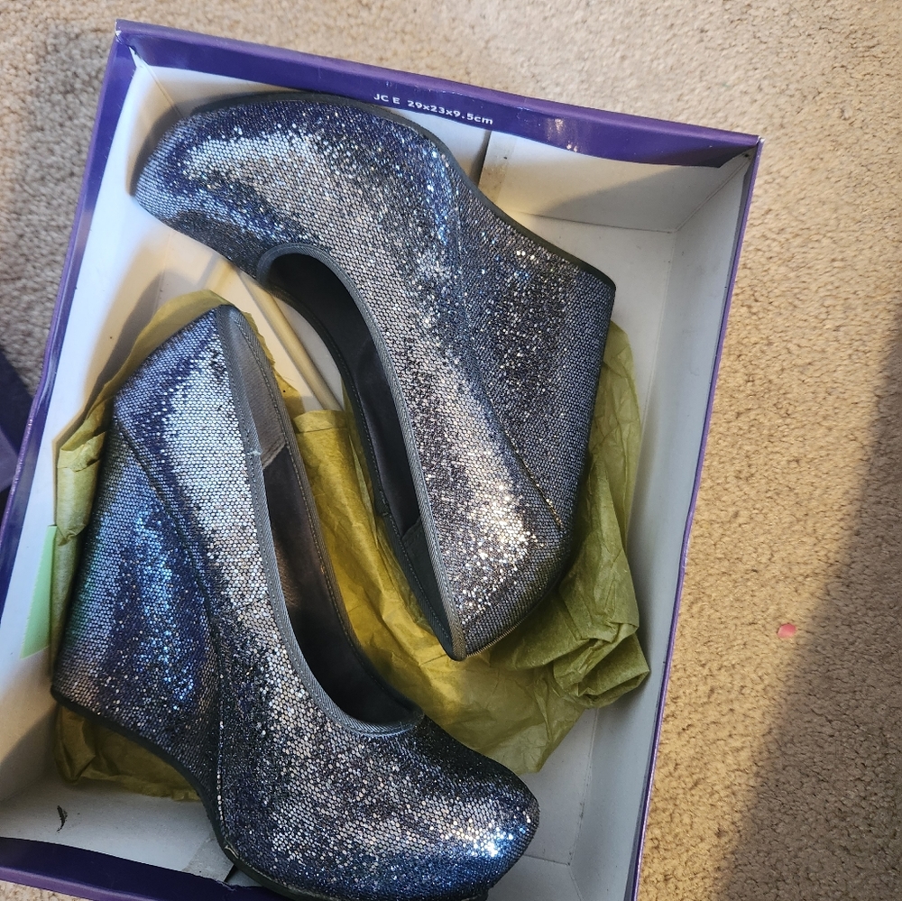 MADDEN GIRL glitter platforms